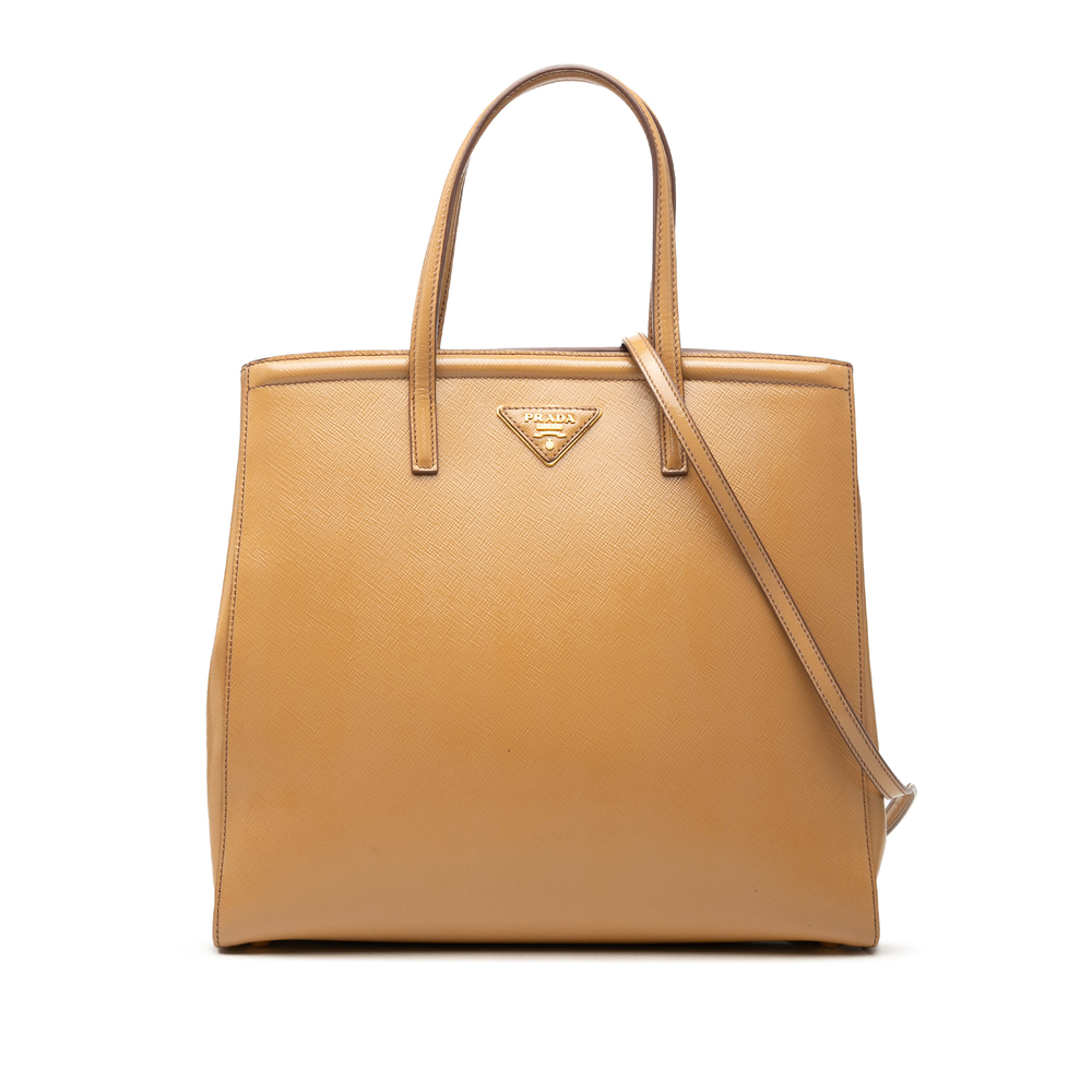 Pre-Loved Prada Saffiano Vernice Parabole Satchel